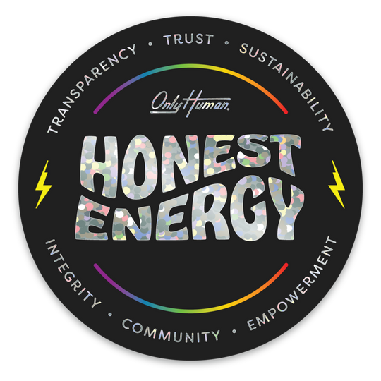 Honest Energy Rainbow Badge Limited Edition Stickers