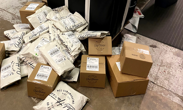photo of only human orders in warehouse