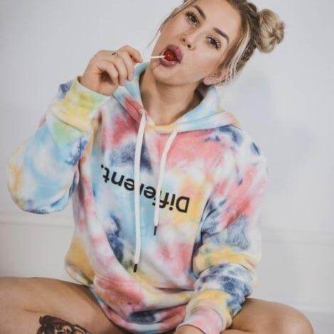 Different Tie Dye Hoodie - Only Human