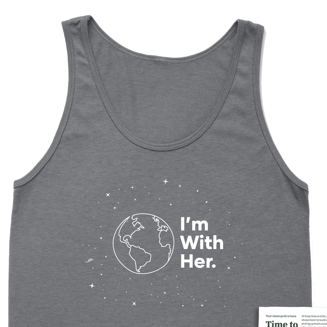 I'm With Her Unisex tank - Only Human