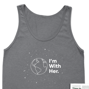 I'm With Her Unisex tank - Only Human