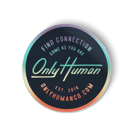 OH Rainbow Badge Sticker - Only Human