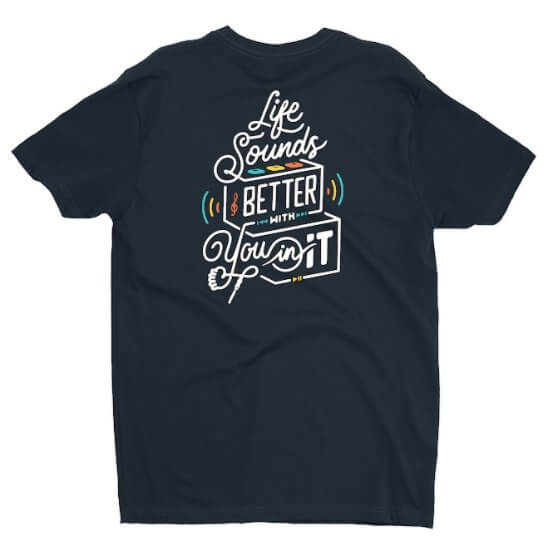 Stay; 2020 Life Sounds Better Tee - Only Human