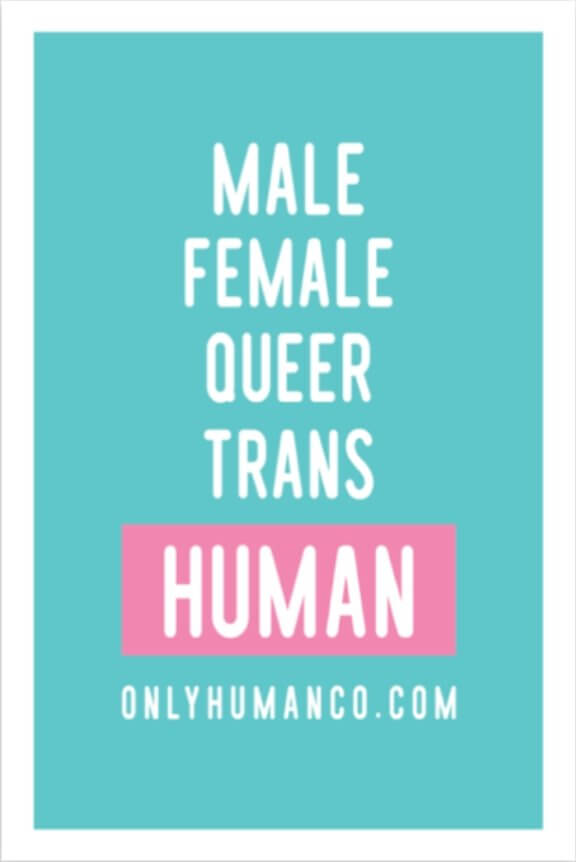 Trans Rights Sticker - Only Human